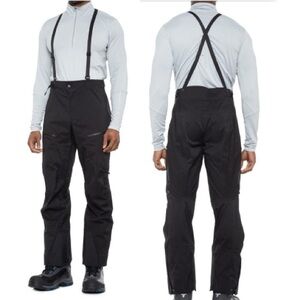 The North Face Men's Black Waterproof Shell Pants with Suspenders